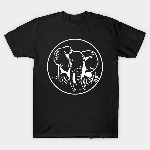 Elephant Stamp T-Shirt by Uncle Chris Designs